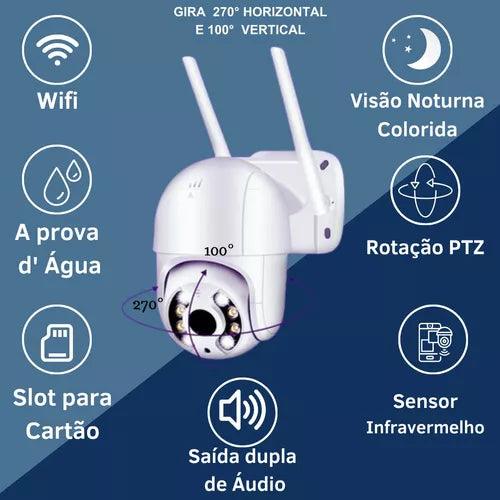 Câmera de Segurança á Prova D'água Full HD Wi-Fi